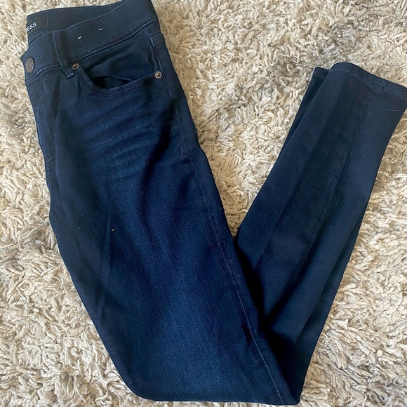 Express Mid Rise Skinny Jeans